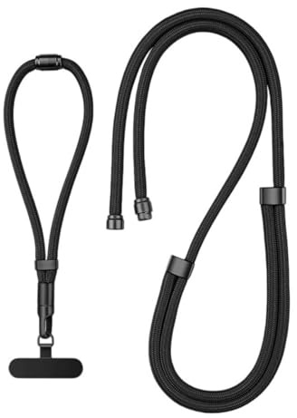 Tsophreniq Pulsera fuerte multifunción ajustable para el cuello del teléfono con clip de bloqueo sin pérdida, correa de actualización para dispositivos móviles, clip de metal para teléfono