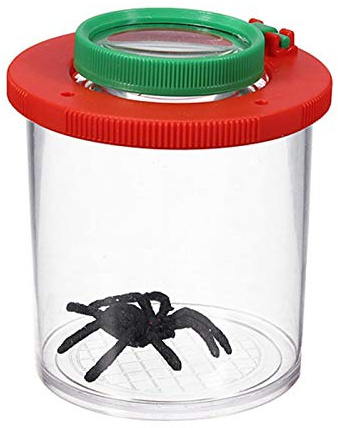 Kinder Insekten Beobachtungsbox Lupe Insekten Sammelbox 4X Lupendose Becherlupe Insektenbetrachter Vergrößerungsbox Mit Deckel, Luftlöcher,Lupebecher Kinder Lernen Spielzeug Outdoor Exploration Tool