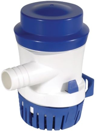 PENTAIR SHURFLO 355-020-10 Bilge Pump, 380 GPH Submersible Marine Pump, Anti-Airlock, ABS Housing, Nylon Impeller, Ignition Protected, 12V DC, CE Certified