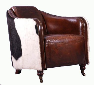 Clubsessel Dallas Vintage-Leder Echtleder Sessel Vintage Cigar Dunkelbraun