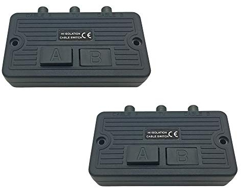 Antennen Umschalter für BK und Sat Anlagen UKW 2X Schalter Verteiler Weiche ARLI UHD 4k UltraHD (2 Stück)