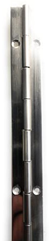 Stangenscharnier Edelstahl A2 Klavierband mit oder ohne Bohrung ARBO-INOX® (20mm-mit Bohrung-3,5m)