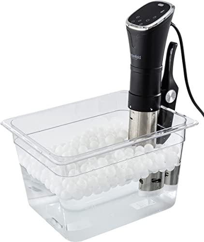Heidenfeld SVK Sous Vide Garer Isolationskugeln - 250 Stück - BPA frei - Durchmesser Ø 2.0 cm - Kompatibel mit allen Marken - Sous-Vide Stick Zubehör - Wasserbad - Ersatz für Deckel
