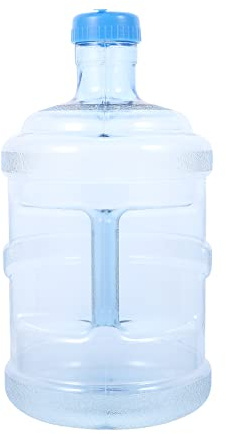 Homoyoyo 5 Litre Pure Water Bottle, 5 Litre Water Bottle Plastic Crown Cap Reusable Container for Outdoor Camping Backpacking Home Water Dispenser Blue
