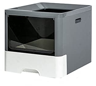 Katzentoilette Modische Atmosphäre Katze Wurf Box Vollständig geschlossene Top-in Katze Toilette Große Desodorierende Schublade Typ Quadratische Katze Wurf Box Katze Zubehör Katzenklo ( Color : C )