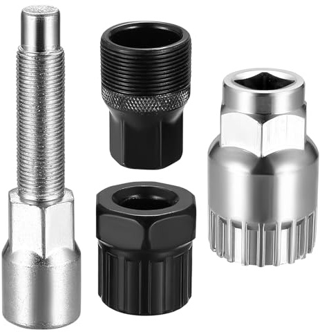 lzijun Extracteur de Pédalier Vélo et Outil de Boîtier de Pédalier, Kit d'Outils de Boîtier de Pédalier à 3 Pièces avec Clé de 16 mm, Outil de Clé de Boîtier pour Enlever Le Manivelle de Vélo