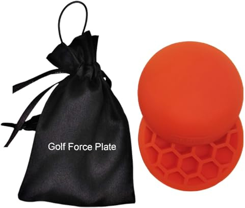 Golf Physical Strength pad Force Plate | Rubber Force Pedal Exerciser Step Pad for Golf Swing - Golf Accessories for Improved Golf Game, Golf Teaching & Training Aid for Club Practice Equipment