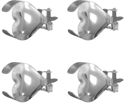 Automatischer Kerzenlöscher, 4 x automatischer Kerzenlöscher-Clip, Kerzenlöscher-Clip, dekorativer automatischer Kerzenlöscher-Ring zum Aussetzen der Kerze