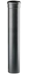 ALLINOX Kit Tubi Canna Fumaria 80 mm Per Stufa a Pellet In Acciaio Nero Antigraffio Canale Impianto Uscita Fumi Componenti Da Interno MADE IN ITALY (TUBO 50 CM)
