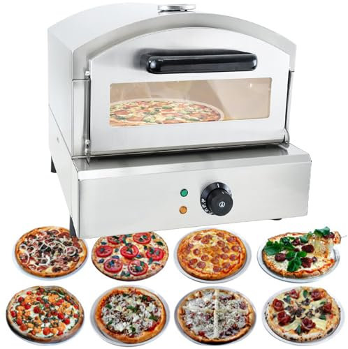 Multipurpose Indoor Pizza Maker, Indoor Stainless Steel Pizza Maker with Temperature Detector, for Restaurant Home Pretzels Baked,110V
