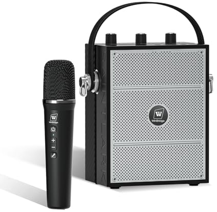 Wireless Voice Amplifier with Handheld Microphone, Portable Bluetooth Speaker Microphones for Teachers & Events, Wireless Karaoke Mic for Singing, PA System with Echo & Sound Effects S98 Pro