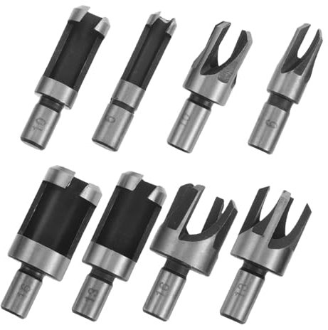 NUOBESTY 8piezas Brocas Para Madera Vástago Redondo De Metal Abridor Para Carpintería Proyectos De Manualidades y Renovación Del Hogar