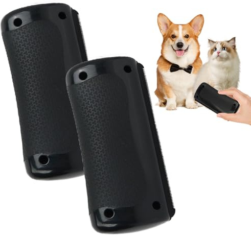 Pet Care Brush, Fellwunder Bürste Hund, Hundebürste Kurzhaar, Hunde Bürste, Haustiere Tails Deshedding Brush, Haustier-Enthaarungskamm, Pflegekämme für Katze und Hund (2pcs)