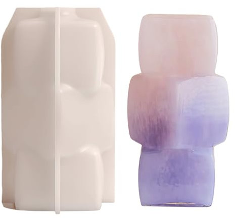 Morain Moules Résine Époxy Moule en Silicone Qualité avec des Surfaces Lisses pour Fabriquer des Vases Distinctifs des Projets Artistiques pour Les Bougies