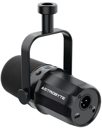 Microfono per computer dinamico AstroByte PULSAR USB XLR + supporto da studio