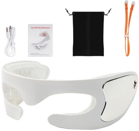 Masseur oculaire avec vibration - Lunettes de massage rechargeables, appareil portable enveloppant 3D | Fatigue oculaire, réduit les poches et les gonflements, améliore la circulation et la relation