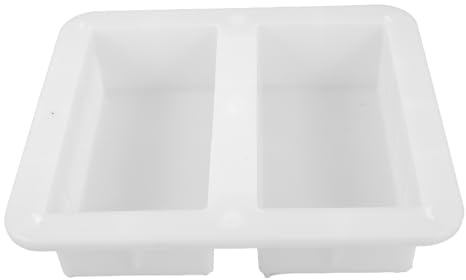 Veemoon Dutch Brick Mold Concrete Decorative Moulds Hollow Blocks Cement Paver Mold for Outdoor Landscaping 20X10X6.2Cm White Plastic