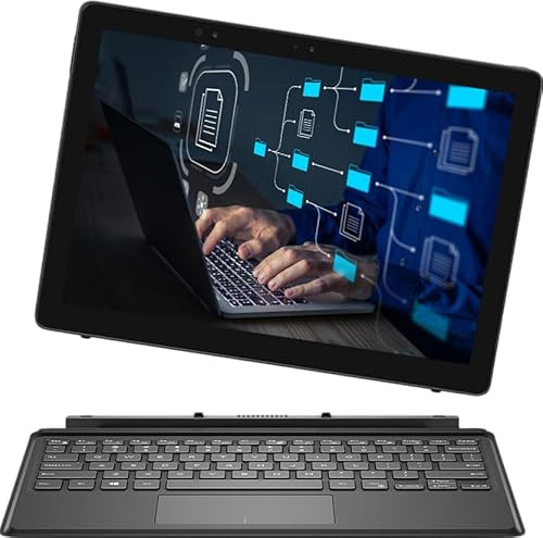 Dell Latitude 5285 2-in-1 Laptop, 12.3-Inch FHD Touscreen Notebook, Intel Core i5-7300U, 8GB RAM, 256GB SSD, US QWERTY Keyboard, Windows 11 Pro (Renewed)