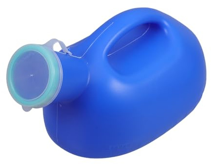 VILLCASE Urinflasche Deckel Pp Pet für Reinigen aus Leicht zu Reisen Tragbare mit Auslaufsicherem Blaue Urinbehälter Männer Bettnutzung für Senioren