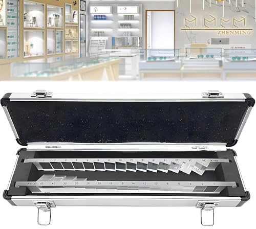 Oftalmiskt prisma set med aluminiumfodral, optiskt instrument prismabar set för sjukhus och optometri, perfekt för visiontestning och analys