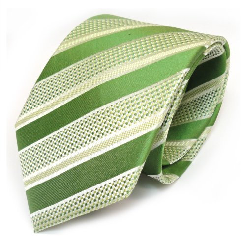 TigerTie - Corbata - Rayas - para hombre verde verde Talla única