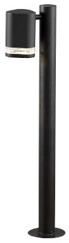 Vägbelysning MODENA aluminium svart, höjd 70 cm