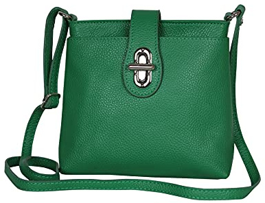 AMBRA Moda GL007 - Sac à bandoulière sac portés épaule en cuir véritable pour femme