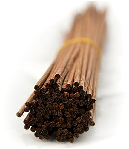 Ougual 100 pezzi Bastone di rimontaggio del diffusore del Reed del Rattan per aromi e profumi (30cm*3mm, Marrone)