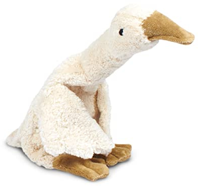 SENGER Tierpuppen Kuscheltier Gans, klein, weiß