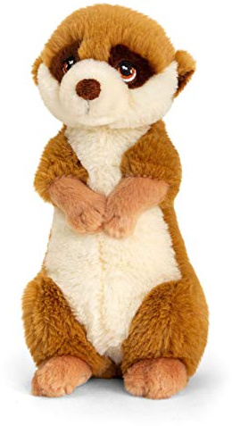Lashuma Plüschtier Erdmännchen, Keel Toys Stofftier, Kuscheltier stehend 22 cm