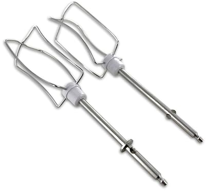 DL-pro Rührbesen Set passend für Tefal prep'line 8141, 8142, Handmixer XJ-901301, SS-989633, Moulinex – Schneebesen Quirl rechts & links, Länge 183 mm