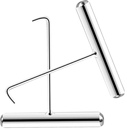 Ecjiuyi Trampolinfedern Abzieherwerkzeug,2 Stück Trampolin Federspanner T Haken Federhaken für Jumping Trampolin Zelthering