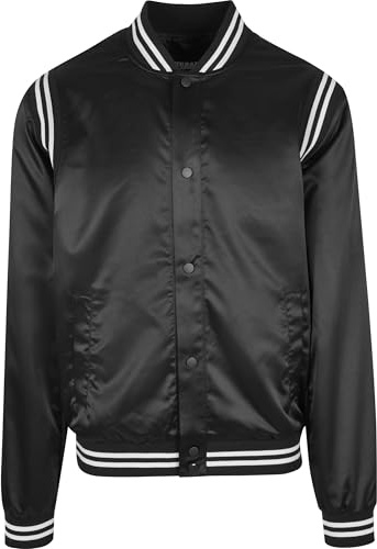 Urban Classics Collegejacka för män, svart, XL