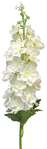 artplants.de Kunstblume Rittersporn JINGMUO, weiß, 90 cm - Künstliche Stielblume