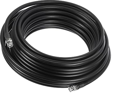 QUARKZMAN BNC Maschio a BNC Maschio Cavo Coassiale RG8 15M/49.2ft 10mm Bassa Perdita per Analizzatore, Antenna, Oscilloscopio, Radio RF, Spettro