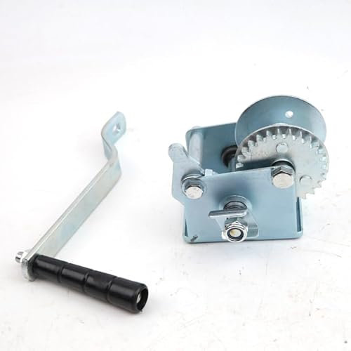 Verricello elettrico Verricello manuale, mini verricello a mano con gancio senza fili da 500 libbre for auto, lavori di bricolage, movimentazione merci, sollevamento di officine di produzione per rimo