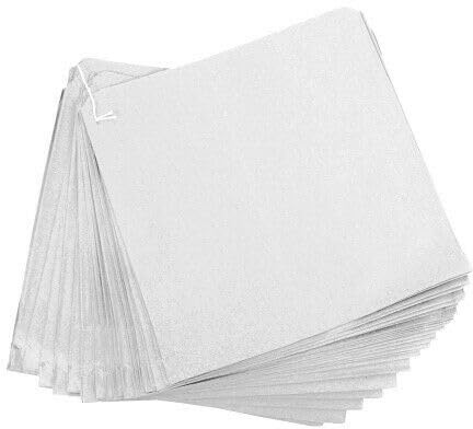 300 x White Strung Kraft Paper Food Bags 10x10 inch Groceries, Sandwiches Fruit Vegetables Sweets Crafts