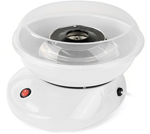 Machine à barbe à papa professionnelle en coton - Pour la maison, les enfants - Cadeau de fête - Cotton Candy Floss Machine,Électrique Candy Floss Maker Anniversaire Enfant,Blanc