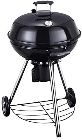 Camping Grill Träkol Rund Grill Med Hjul Hushålls Kolgrill Utegrill För 5-15 Personer Campinggrill Picknickgrill