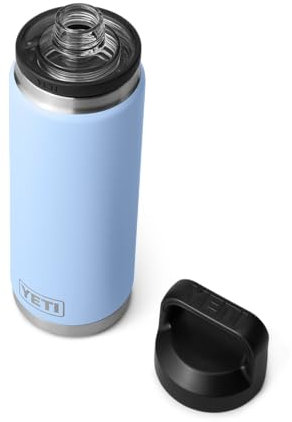 YETI Rambler Bottle Chug, Vacuum Insulated Stainless Steel Bottle with Chug Cap, Big Sky Blue, 26 oz (760 ml)