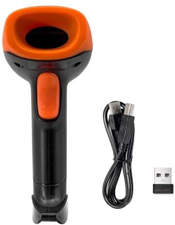 1D 2D Barcode-Scanner QR-Code mit CMOS-Bildsensor USB-kabelgebunden Kontinuierliches Scannen 80M Wireless Reichweite unterstützt Papier (USB & 2.4G & BT