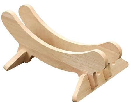 Amagogo Wooden Bike Floor Stand, Bike Wheel Display Stop for Road and Mountain Bikes, Park, Rack for Garage Apartment
