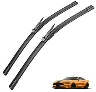 MNHCAC Scheibenwischer Set für Ford Mustang 2009-2019 (22+20), scheibenwischer vorne, Scheibenwischergummi Ersatz, Extrem leise, Langlebig und Wetterfest