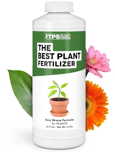 The Best Plant Fertilizer for Flowers, Veggies and Trees, Liquid Fertilizer by TPS Plant Foods, 32 oz (1 Quart)