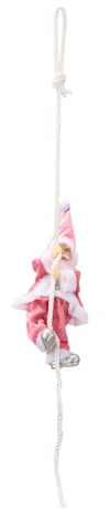 RETUOLWAG Decoración de árbol de Navidad con cuerda de Papá Noel, figura de Papá Noel, adorno colgante de resina para decoración del hogar, fiesta, decoración de patio