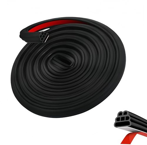 Joint Porte Voiture pour Dacia Duster II (Facelift 2021) 2021-2022, Joint Etancheite Voiture Autocollant pour Isolation Phonique,Protection Bord de Tole en Caoutchouc Auto-Adhésif 16m