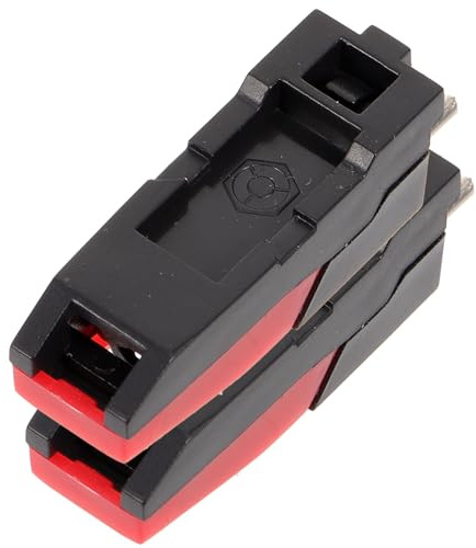 EXAOMBLE 2 Pezzi Puntine per Giradischi in Plastica Abs Nero, Facile da Installare e Compatibile Tutti i Giradischi, Accessori per Appassionati di Vinile