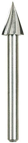 Dremel 125 Hochgeschwindigkeits-Fräser - Zubehörsatz für Multifunktionswerkzeug mit 2 Fräsern Ø 6,4mm zum Schnitzen, Gravieren und Fräsen von Holz, Kunststoff, u.v.m.