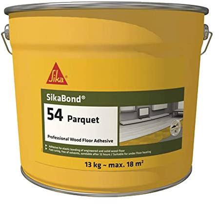 SIKA - Parkettkleber - SikaBond 54 Parquet - Parkettbraun - 13kg | Für Mehrschicht- und Massivparkett - Schnellhärtend - Verarbeitungsfertig - Sehr emissionsarm - Lösemittelfrei
