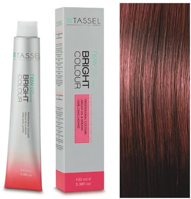 Tassel - Tinte Permanente Capilar Nº6.6 Rubio Oscuro Rojo - Mujer - 100 ml - Color Rojo Intenso con Brillo Duradero y Cuidado con Argán y Keratina